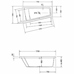 Duravit Paiova Eck-Badewanne 170 X 100 Cm Ecke Links 8 Duravit Paiova Eck-Badewanne 170 X 100 Cm Ecke Links -Badezimmer Verkaufs-Shop 70021200 duravit badewanne 170 cm whirlsystem paiova 1307117