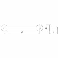 Avenarius Serie 200 Wannengriff 30 Cm