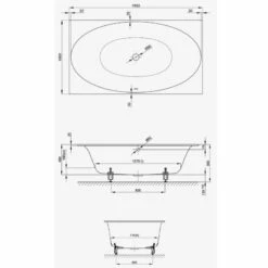 BetteEve Badewanne 180 X 100 Cm -Badezimmer Verkaufs-Shop bette badewannen ovalbadewannen eve 180 x 8680180
