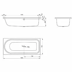 Bette BetteOcean Lowline 160 X 70 Cm, Überlauf Vorn 7 Bette BetteOcean Lowline 160 X 70 Cm, Überlauf Vorn -Badezimmer Verkaufs-Shop bette badewannen rechteckbadewannen betteocean lowline 2118724