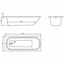 Bette Classic Badewanne 180 X 75 X 45 Cm -Badezimmer Verkaufs-Shop bette classic badewanne rechteckig 180 x 75 x 45 cm 2117833