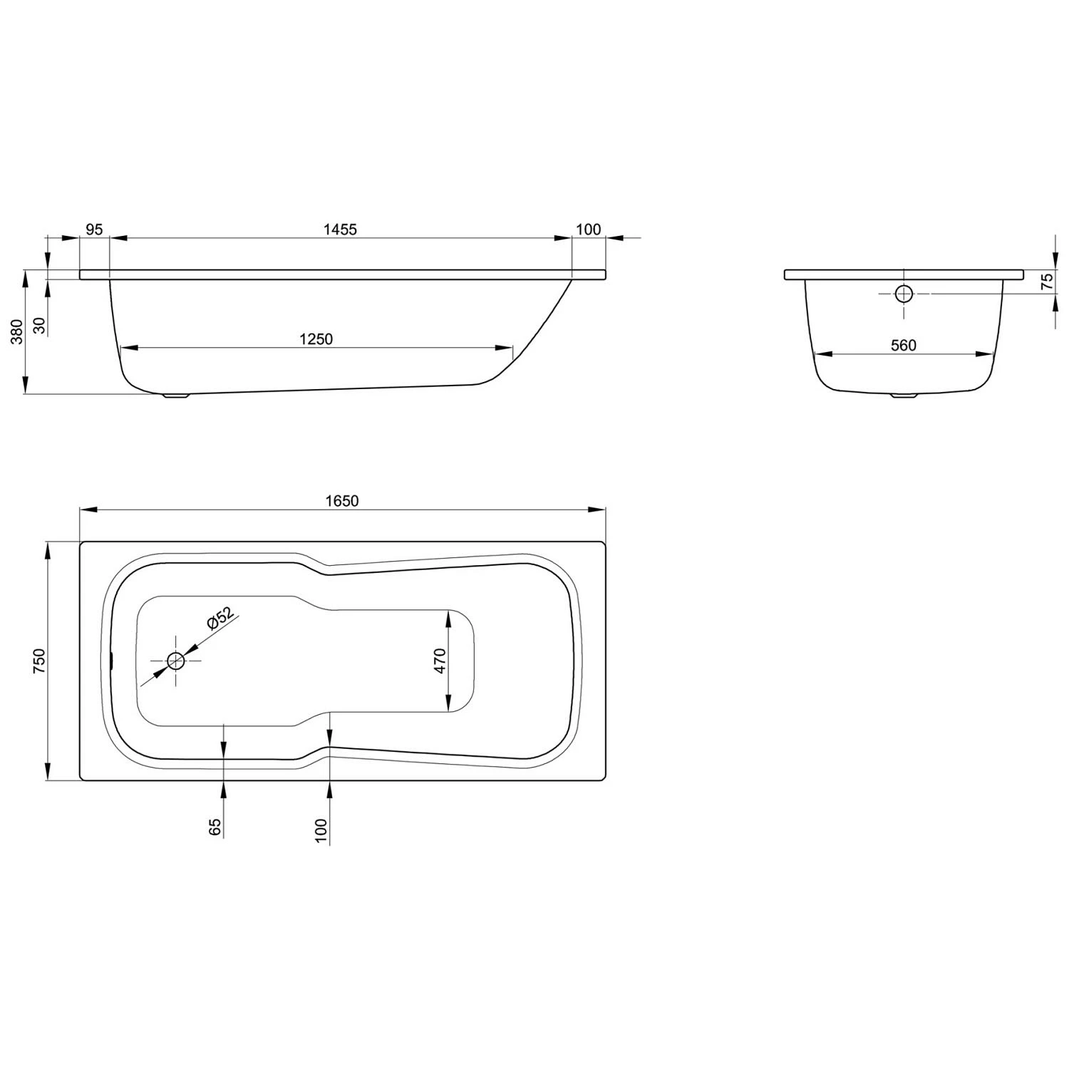 Bette Set Badewanne 165 X 75 X 38 Cm 4 Bette Set Badewanne 165 X 75 X 38 Cm – Bild 2