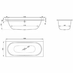 Bette Starlet Badewanne 160 X 65 Cm -Badezimmer Verkaufs-Shop bette starlet badewanne 160 0 x 65 0 cm 2117956