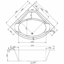 Caribia Apollo Premium Whirlpool 155 X 155 Cm Ohne Schürze -Badezimmer Verkaufs-Shop caribia badewannen eck apollo premium whirlpool 5927968