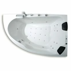 Caribia Delta XL Premium Whirlpool 180 X 130 Cm Mit Schürze, Für Ecke Rechts