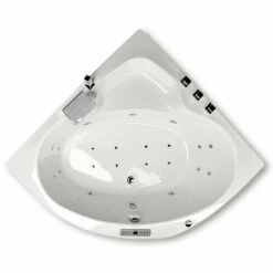 Caribia Rio Premium Whirlpool 130 X 130 Cm Ohne Schürze -Badezimmer Verkaufs-Shop caribia badewannen eck rio premium whirlpool 5954695