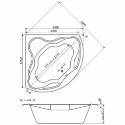 Caribia Vanaty Premium Whirlpool 149 X 149 Cm Ohne Schürze 12 Caribia Vanaty Premium Whirlpool 149 X 149 Cm Ohne Schürze -Badezimmer Verkaufs-Shop caribia badewannen eck vanaty premium whirlpool 5928019
