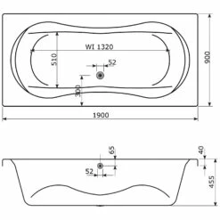 Caribia Trento Premium Whirlpool 190 X 90 Cm Mit Schürze -Badezimmer Verkaufs-Shop caribia badewannen rechteckbadewannen trento premium whirlpool 5928037