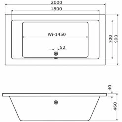 Caribia X-Tube Badewanne 200 X 90 Cm Ohne Schürze