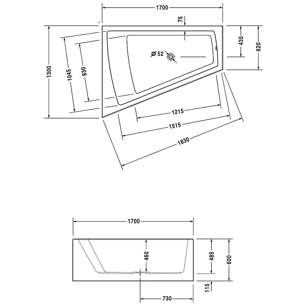 Duravit Paiova Eck-Badewanne 170 X 130 Cm Ecke Links Mit Angeformter Schürze Und Gestell 3 Duravit Paiova Eck-Badewanne 170 X 130 Cm Ecke Links Mit Angeformter Schürze Und Gestell