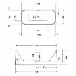 Duravit DuraFoga Badewanne 170 X 70 Cm 9 Duravit DuraFoga Badewanne 170 X 70 Cm -Badezimmer Verkaufs-Shop duravit badewannen durafoga 170 x cm 11029777