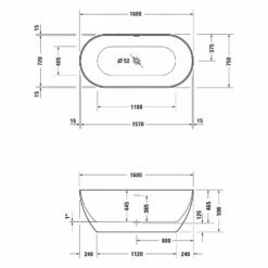Duravit DuraKanto Badewanne 160 X 75 Cm 9 Duravit DuraKanto Badewanne 160 X 75 Cm -Badezimmer Verkaufs-Shop duravit badewannen durakanto 160 x 75 11026978