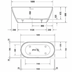 Duravit D-Neo Badewanne Freistehend 160 X 75 Cm, Mit Überlauf 7 Duravit D-Neo Badewanne Freistehend 160 X 75 Cm, Mit Überlauf -Badezimmer Verkaufs-Shop duravit neo badewannen whirlwannen freistehend 160 4315960