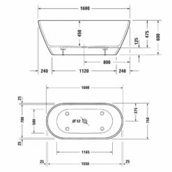 Duravit D-Neo Badewanne Freistehend 160 X 75 Cm, Ohne Überlauf 7 Duravit D-Neo Badewanne Freistehend 160 X 75 Cm, Ohne Überlauf -Badezimmer Verkaufs-Shop duravit neo badewannen whirlwannen freistehend 160 4315969