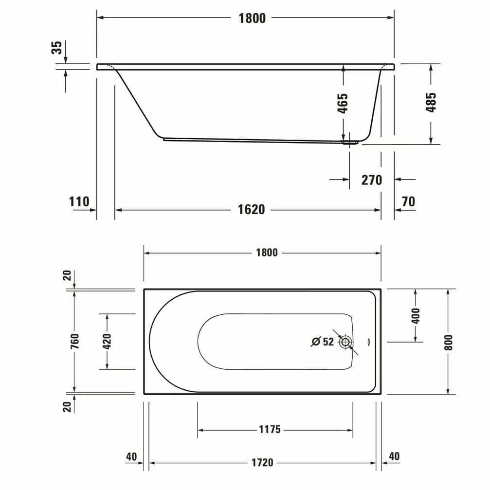 Duravit D-Neo Rechteck-Whirlwanne 180 X 80 Cm, Einbauversion, Ab- Und Überlauf Am Fußende 3 Duravit D-Neo Rechteck-Whirlwanne 180 X 80 Cm, Einbauversion, Ab- Und Überlauf Am Fußende
