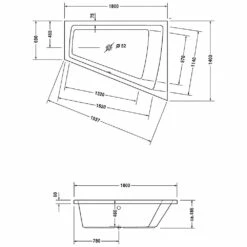 Duravit Paiova Eck-Badewanne 180 X 140 Cm Ecke Rechts 7 Duravit Paiova Eck-Badewanne 180 X 140 Cm Ecke Rechts -Badezimmer Verkaufs-Shop duravit paiova eck badewanne 180 140 cm 700217 1307121