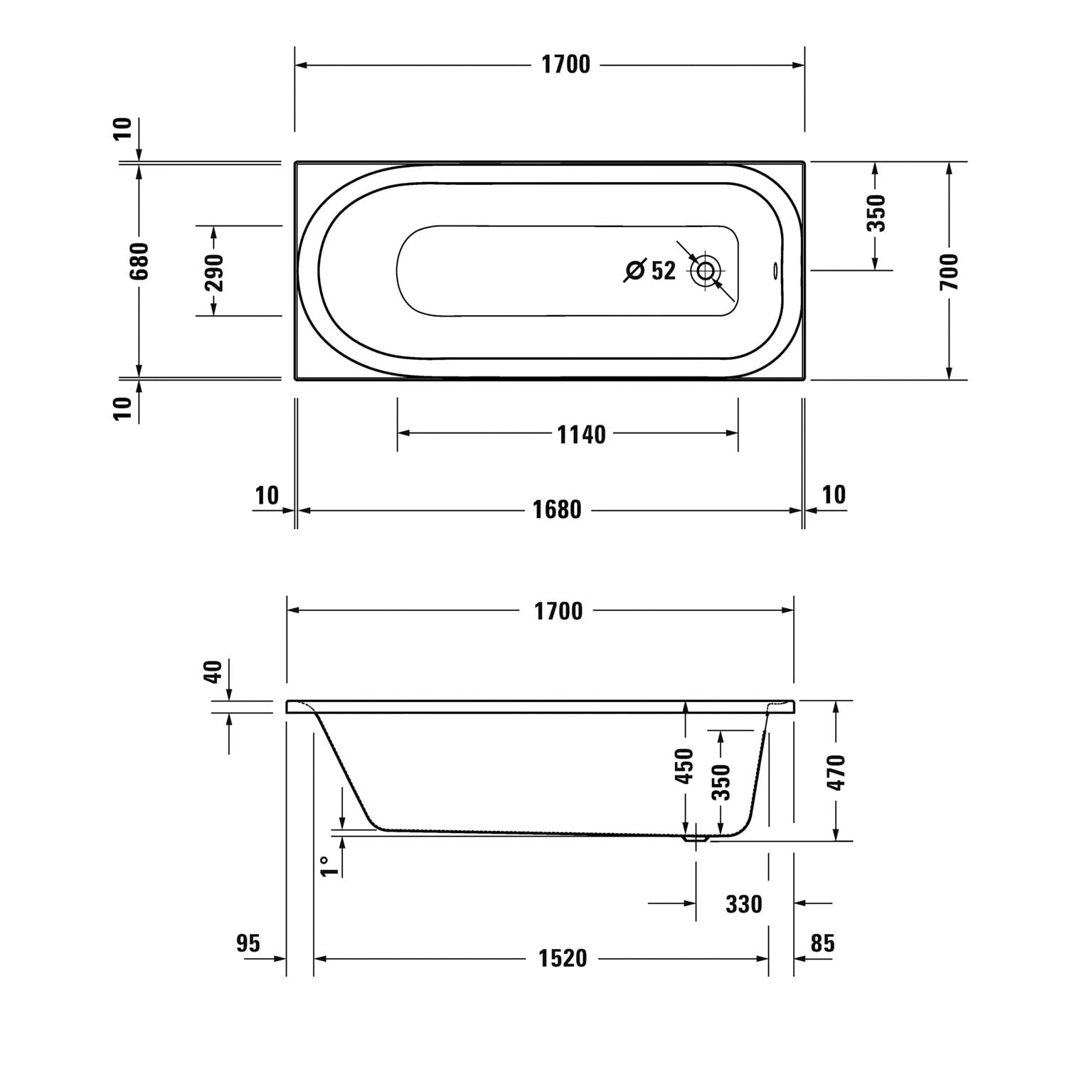 Duravit Soleil By Starck Badewanne 170 X 70 Cm 3 Duravit Soleil By Starck Badewanne 170 X 70 Cm