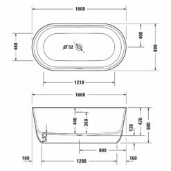 Duravit Soleil By Starck Badewanne Freistehend 160 X 80 Cm 5 Duravit Soleil By Starck Badewanne Freistehend 160 X 80 Cm -Badezimmer Verkaufs-Shop duravit soleil by starck badewannen freistehend 8195428