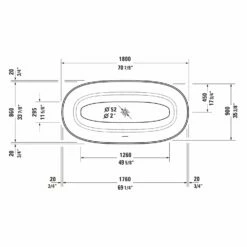 Duravit White Tulip Badewanne Freistehend 180 X 90 Cm 16 Duravit White Tulip Badewanne Freistehend 180 X 90 Cm -Badezimmer Verkaufs-Shop duravit white tulip badewannen freistehend 180 4369760