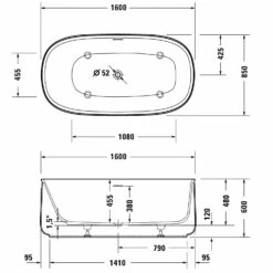 Duravit Zencha Freistehende Whirlwanne 160 X 85 Cm 5 Duravit Zencha Freistehende Whirlwanne 160 X 85 Cm -Badezimmer Verkaufs-Shop duravit zencha badewannen freistehende whirlwanne 160 8355031