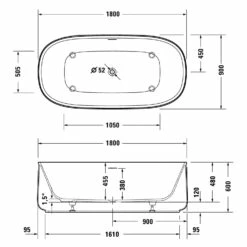 Duravit Zencha Freistehende Whirlwanne 180 X 90 Cm 5 Duravit Zencha Freistehende Whirlwanne 180 X 90 Cm -Badezimmer Verkaufs-Shop duravit zencha badewannen freistehende whirlwanne 180 8355034