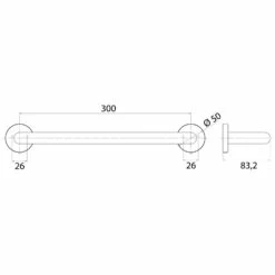 Emco Round Wannengriff 30 Cm