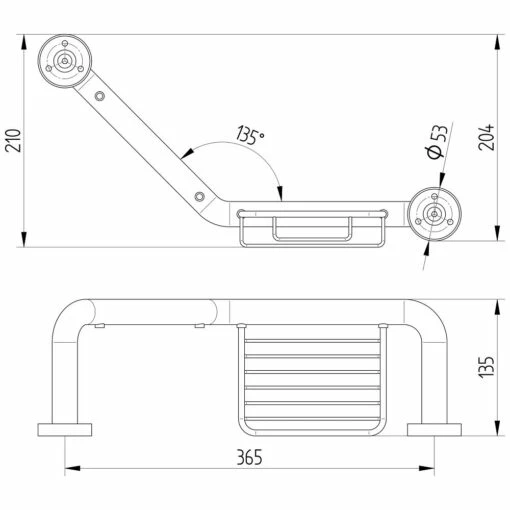 Avenarius Wannengriff 135° Abgewinkelt -Badezimmer Verkaufs-Shop hersteller avenarius bad accessoires griffe wannengriff 1912312