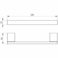 Avenarius Serie 480 Wannengriff 30 Cm
