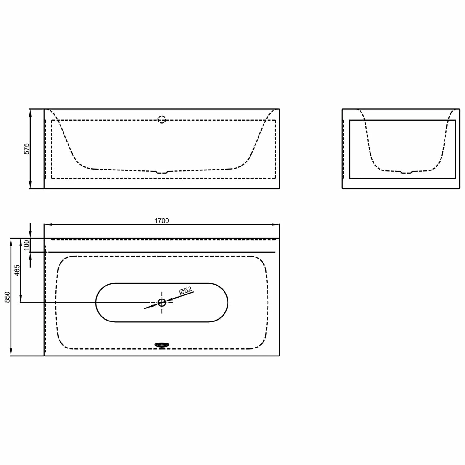 Bette Lux IV Silhouette Side Eckbadewanne 170 X 85 Cm 6 Bette Lux IV Silhouette Side Eckbadewanne 170 X 85 Cm – Bild 4