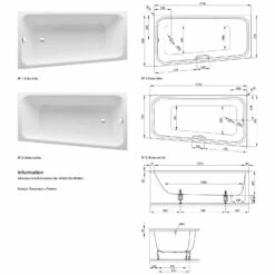 Bette Space M Eck-Badewanne 170 X 90 Cm Einbau Ecke Links -Badezimmer Verkaufs-Shop hersteller bette badewannen eckbadewannen space m 2584495