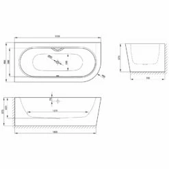 Bette Starlet IV Silhouette Eckbadewanne 175 X 80 X 42 Cm -Badezimmer Verkaufs-Shop hersteller bette badewannen eckbadewannen starlet iv 2118526