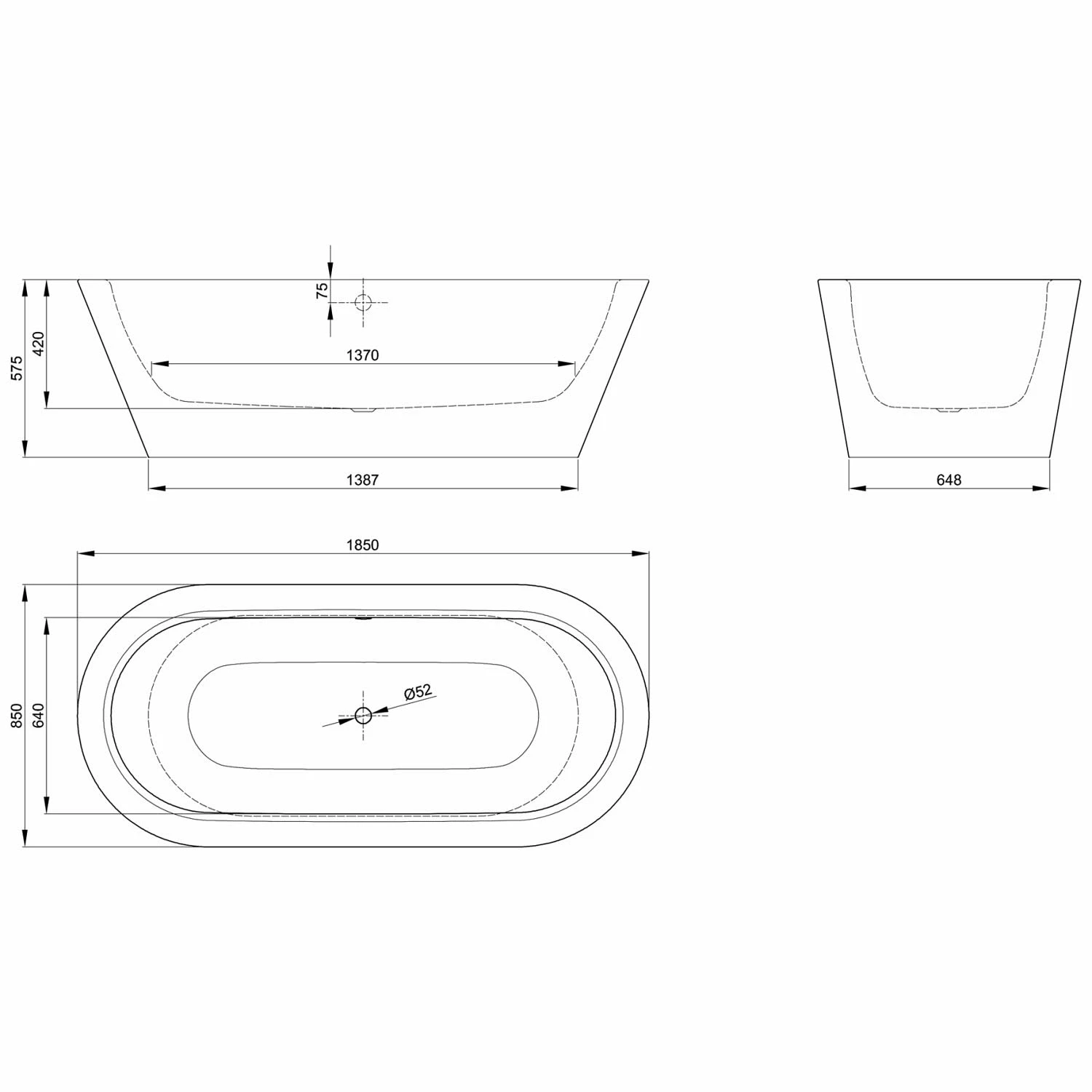 Bette Starlet Oval Silhouette Badewanne 185 X 85 Cm 4 Bette Starlet Oval Silhouette Badewanne 185 X 85 Cm – Bild 2