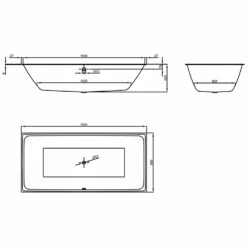 Bette Loft Rechteckbadewanne 190 X 90 Cm -Badezimmer Verkaufs-Shop hersteller bette badewannen rechteckbadewannen loft 190 2118100