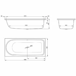 Bette Ocean Badewanne 180 X 80 Cm Überlauf Hinten -Badezimmer Verkaufs-Shop hersteller bette badewannen rechteckbadewannen ocean 180 2118781