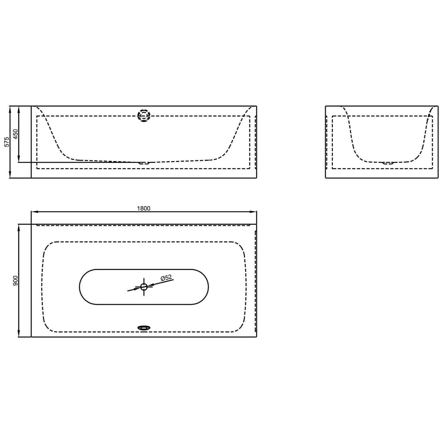 Bette Lux V Silhouette Side Eckbadewanne 180 X 90 Cm 4 Bette Lux V Silhouette Side Eckbadewanne 180 X 90 Cm – Bild 2