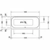 Duravit Happy D2 Rechteck Whirlwanne 160 X 70 Cm Mit Combi-System P, Rückenschräge Rechts -Badezimmer Verkaufs-Shop hersteller duravit badewannen happy 2 whirlwannen 957830