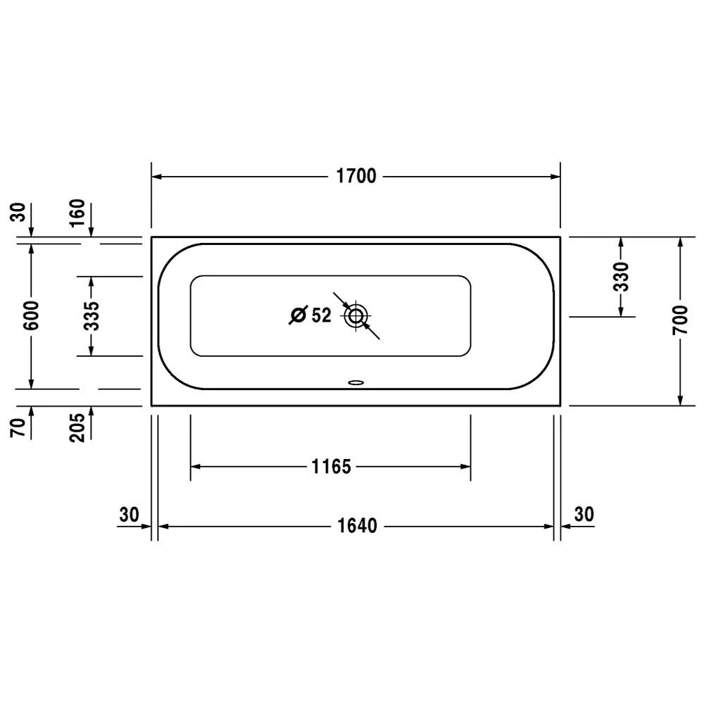 Duravit Happy D2 Rechteck Whirlwanne 170 X 70 Cm Mit Combi-System E, Rückenschräge Rechts 3 Duravit Happy D2 Rechteck Whirlwanne 170 X 70 Cm Mit Combi-System E, Rückenschräge Rechts