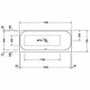 Duravit Happy D2 Rechteck Whirlwanne 170 X 70 Cm Mit Jet System, Rückenschräge Rechts -Badezimmer Verkaufs-Shop hersteller duravit badewannen happy 2 whirlwannen 957841