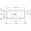 Duravit Happy D2 Rechteck Whirlwanne 180 X 80 Cm Mit Combi-System P, Vorwand -Badezimmer Verkaufs-Shop hersteller duravit badewannen happy 2 whirlwannen 957875