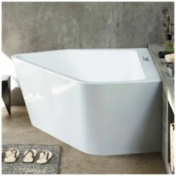 Duravit Paiova 5-Eck Badewanne Links, Mit Verkleidung 177 X 130 Cm