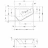 Duravit Paiova 5-Eck Badewanne Links, Einbauversion 177 X 130 Cm -Badezimmer Verkaufs-Shop hersteller duravit badewannen paiova badewanneecke links 733839