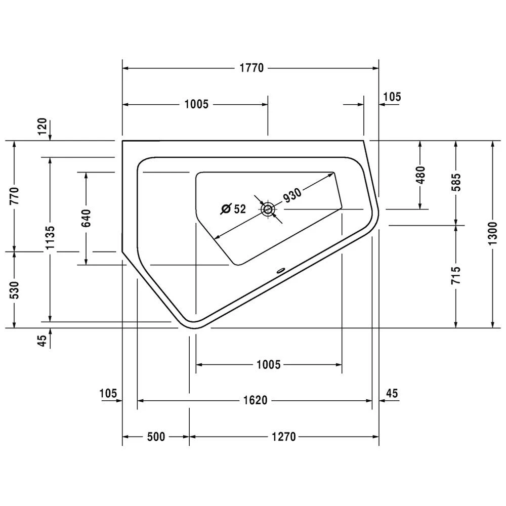 Duravit Paiova 5-Eck Whirlwanne 177 X 130 Cm Mit Combi-System E, Ecke Links 3 Duravit Paiova 5-Eck Whirlwanne 177 X 130 Cm Mit Combi-System E, Ecke Links