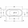 Duravit Starck Oval Whirlwanne 180 X 80 Cm Freistehend Mit Jet System, Zwei Rückenschrägen -Badezimmer Verkaufs-Shop hersteller duravit badewannen starck whirlwannen whirlpools 957201