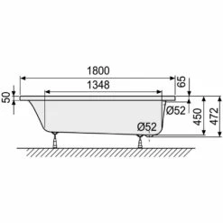 DUSCHOLUX Prime-Line 261 Badewanne 180 X 75 Cm -Badezimmer Verkaufs-Shop hersteller duscholux badewannen rechteckbadewannen prime line 1067160