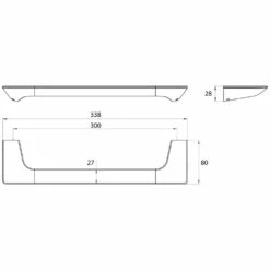 Emco Art Wannengriff 30 Cm