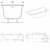 Geberit Soana Badewanne 170 X 75 Cm