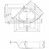 Hoesch Spectra Eck-Badewanne 140 X 140 Cm Ohne Schürze 2 Hoesch Spectra Eck-Badewanne 140 X 140 Cm Ohne Schürze -Badezimmer Verkaufs-Shop hersteller hoesch badewannen eckbadewannen spectra 140 597945