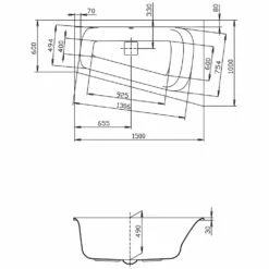 Hoesch Thasos Eckbadewanne 150 X 100 Cm Rechte Ausführung 5 Hoesch Thasos Eckbadewanne 150 X 100 Cm Rechte Ausführung -Badezimmer Verkaufs-Shop hersteller hoesch badewannen eckbadewannen thasos 150 598026
