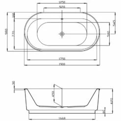 Hoesch Foster Oval-Badewanne 190 X 98 Cm Freistehend Mit Außenverkleidung 7 Hoesch Foster Oval-Badewanne 190 X 98 Cm Freistehend Mit Außenverkleidung -Badezimmer Verkaufs-Shop hersteller hoesch badewannen freistehende foster oval 598108