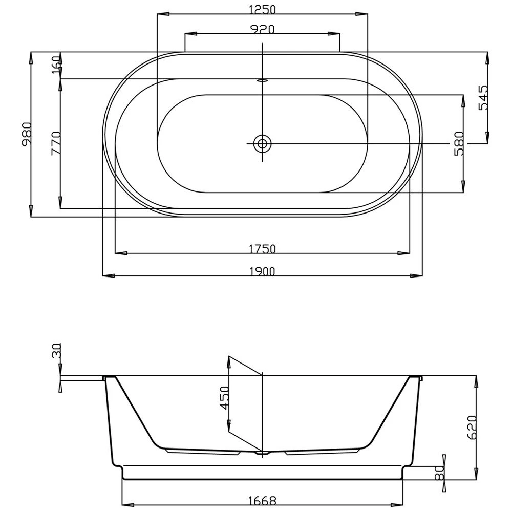 Hoesch Foster Oval-Badewanne 190 X 98 Cm Freistehend Mit Außenverkleidung 5 Hoesch Foster Oval-Badewanne 190 X 98 Cm Freistehend Mit Außenverkleidung – Bild 3